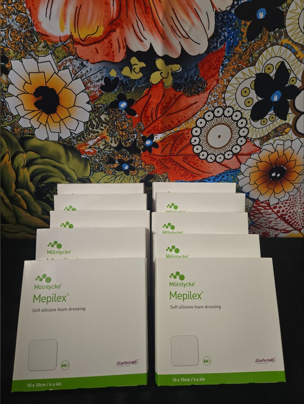 10 Boxes 5ct Each Mepilex Soft Silicone Foam Dressing With Safetac Technology